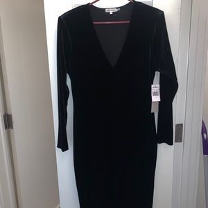 Good American long sleeve green dress